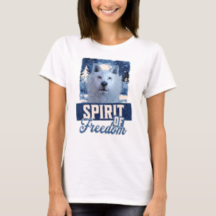 Arctic Wolf Spirit of Freedom T-Shirt