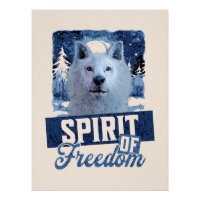 Arctic Wolf Spirit of Freedom Wildlife Design