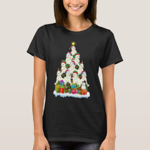 Arctic Wolf Xmas Holiday Arctic Christmas Tree T-Shirt