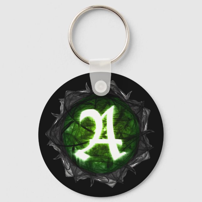 Arctiris Green Key-Chain Key Ring (Front)