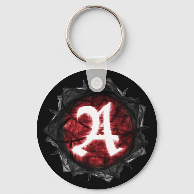 Arctiris Red Key-Chain Key Ring (Front)