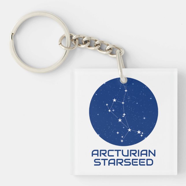 Arcturian Starseed Keychain – Boötes Constellation (Front)