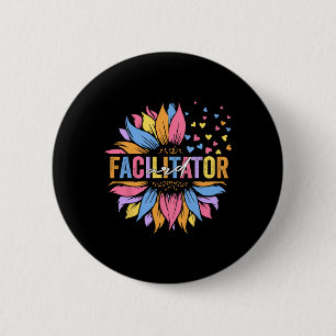Ard Facilitator Special Education Sunflower 6 Cm Round Badge