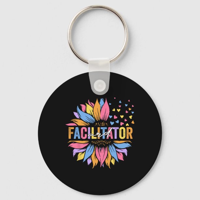 Ard Facilitator Special Education Sunflower  Key Ring (Front)