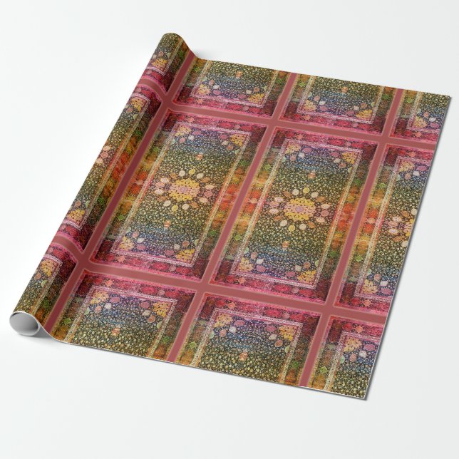 Ardabil Pattern Wrapping Paper (Unrolled)