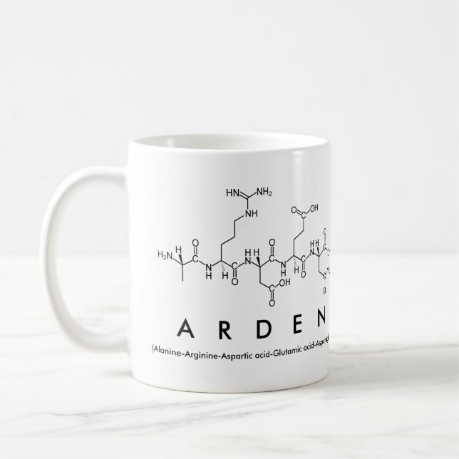 Arden peptide name mug (Left)