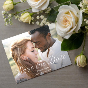 Ardent Romance Photo Wedding Save the Date Invitation