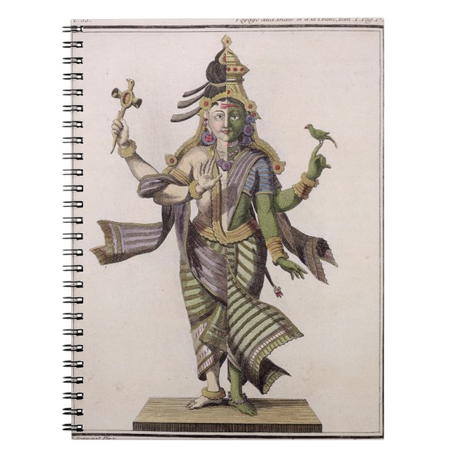 Ardhanarishvara, from 'Voyage aux Indes et a la Ch Notebook (Front)