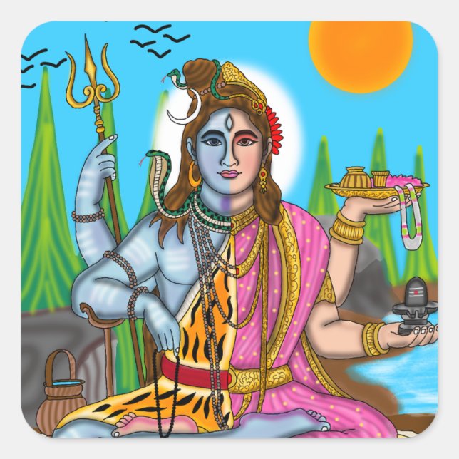 Ardhanarishvara Stickers (Front)