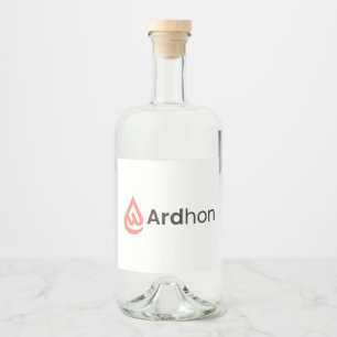 Ardhon brand merch - wear your style, your way liquor bottle label