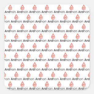 Ardhon - wear your style, your way throw pillow square sticker