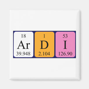 Ardi periodic table name magnet