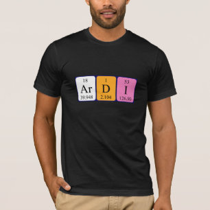 Ardi periodic table name shirt