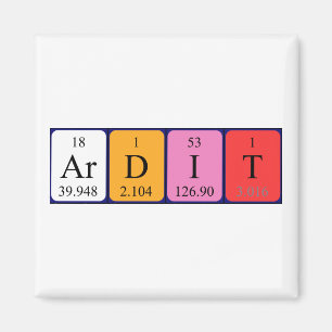 Ardit periodic table name magnet