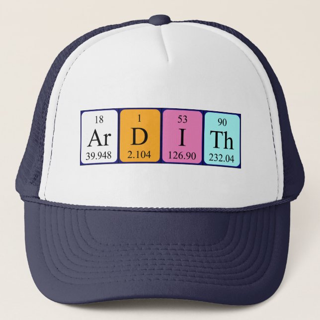 Ardith periodic table name hat (Front)