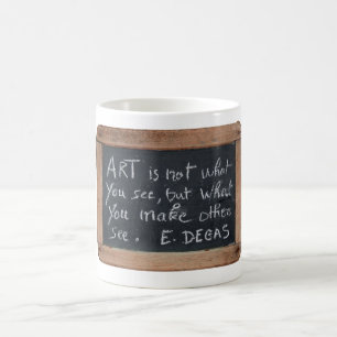 Ardoise 03 Artist's Quotes Degas Mug