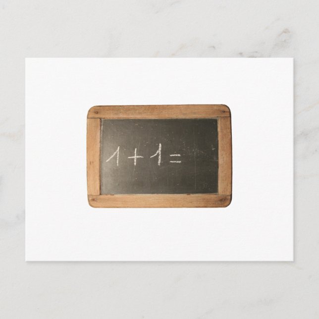 Ardoise 04 - Mathematicals Lessons Postcard (Front)