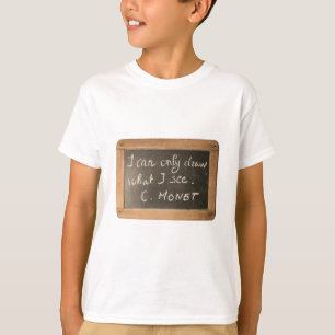 Ardoise 05 Artist's Quote Monet Kids Tee