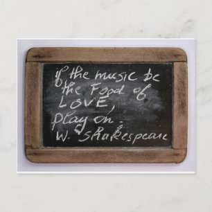 Ardoise - W. Shakespeare's Quote - Postcard