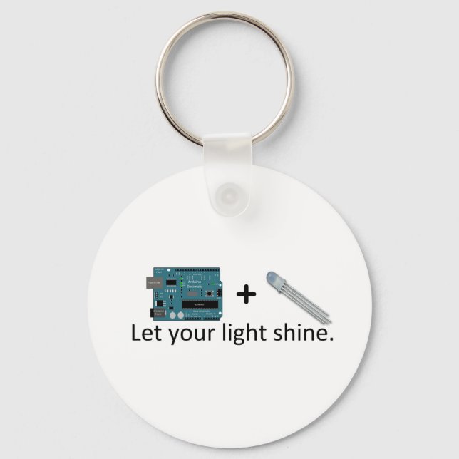 Arduino + RGB LED = Inspiration Key Ring (Front)