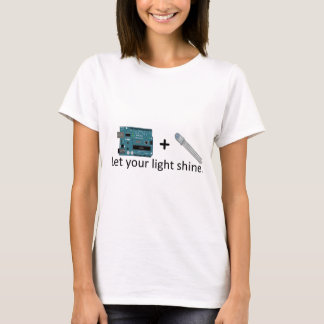 Arduino + RGB LED = Inspiration T-Shirt