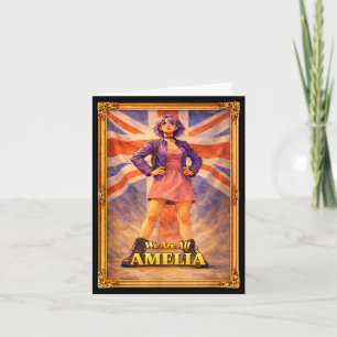 Are amelia union jack vintage british uk england card