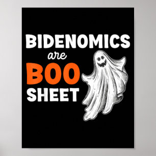 Are Boo Sheet Ghost Funny Political Halloween Poster