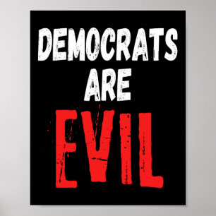 Are Evil Donald Trump 2024 Take America Back  Poster