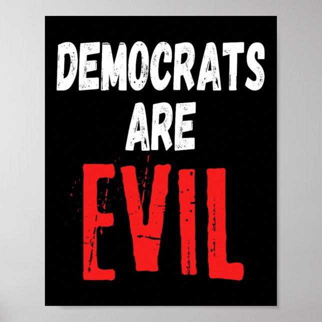 Are Evil Donald Trump 2024 Take America Back  Poster (Front)