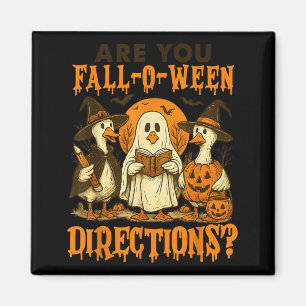 are Fall-o-ween Directions Funny Halloween Teacher Magnet