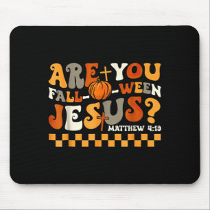 are Fall-O-Ween Jesus Pumpkin Christian Halloween Mouse Pad