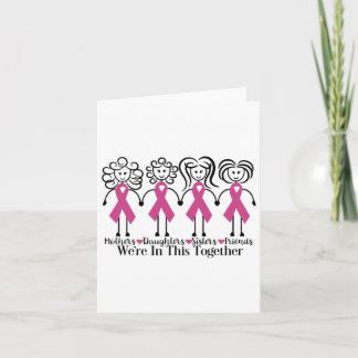 Are In Together Family Friends Breast Cancer Aware Card