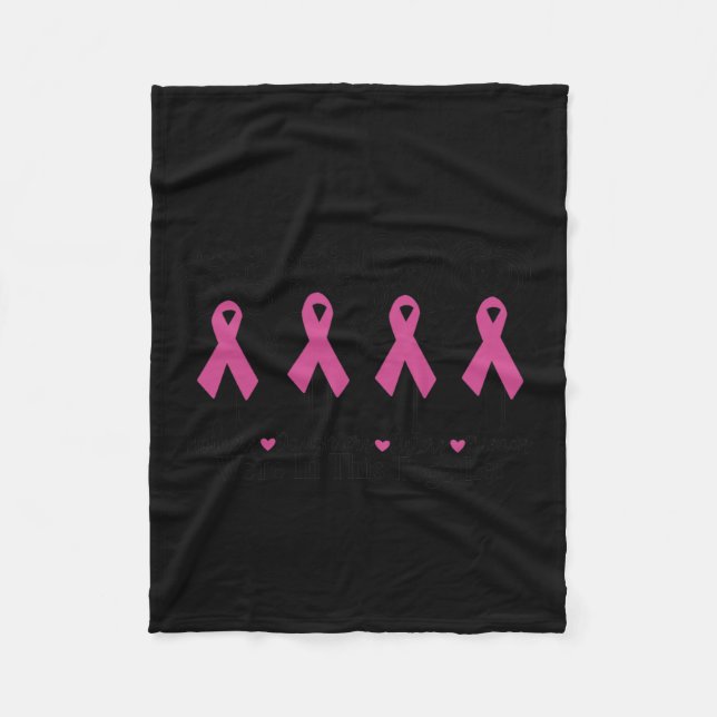 Are In Together Family Friends Breast Cancer Aware Fleece Blanket (Front)