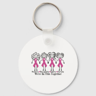 Are In Together Family Friends Breast Cancer Aware Key Ring