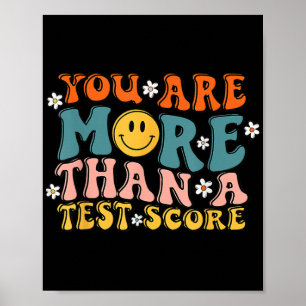 Are More Than A Test Score Groovy Teacher Testing Poster