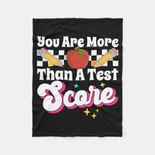 Are More Than A Test Score Test Day Fleece Blanket