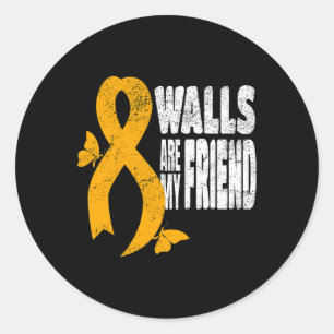 Are My Friend Fun Ms Multiple Sclerosis Walking Ai Classic Round Sticker