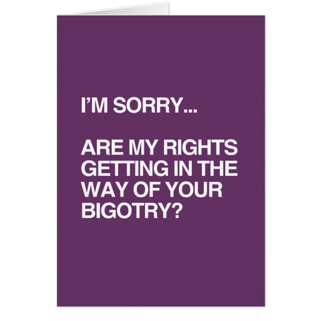 ARE MY RIGHTS GETTING IN THE WAY (Front)