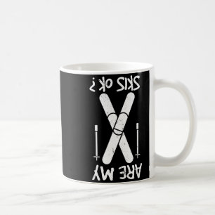 Are my skies ok, winter sports, skiing, skier coffee mug
