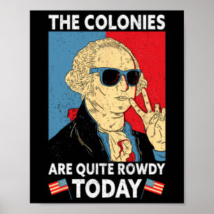 Are Quite Rowdy Independence Day Funny 4th Of July Poster