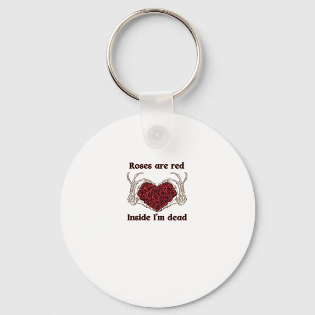 Are Red I'm Dead Classic Key Ring (Front)