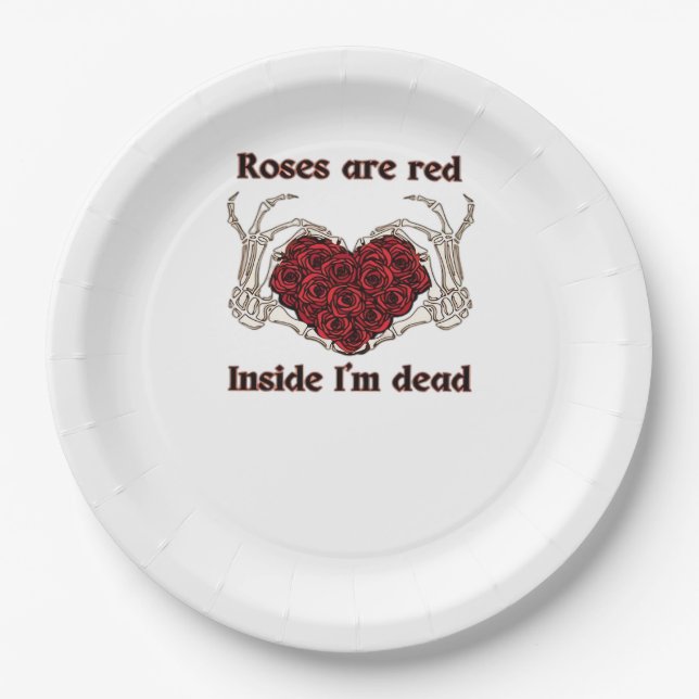 Are Red I'm Dead Classic Paper Plate (Front)