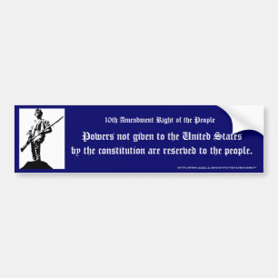 are reserved to the people bumper sticker