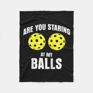 Are staring at funny pickle ball raglan baseball fleece blanket