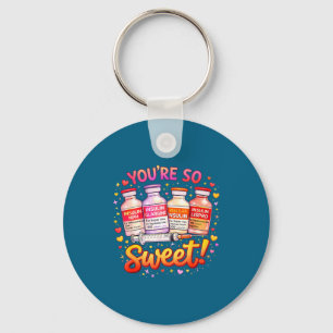 Are too sweet valentine nurse insulin diabetes men key ring