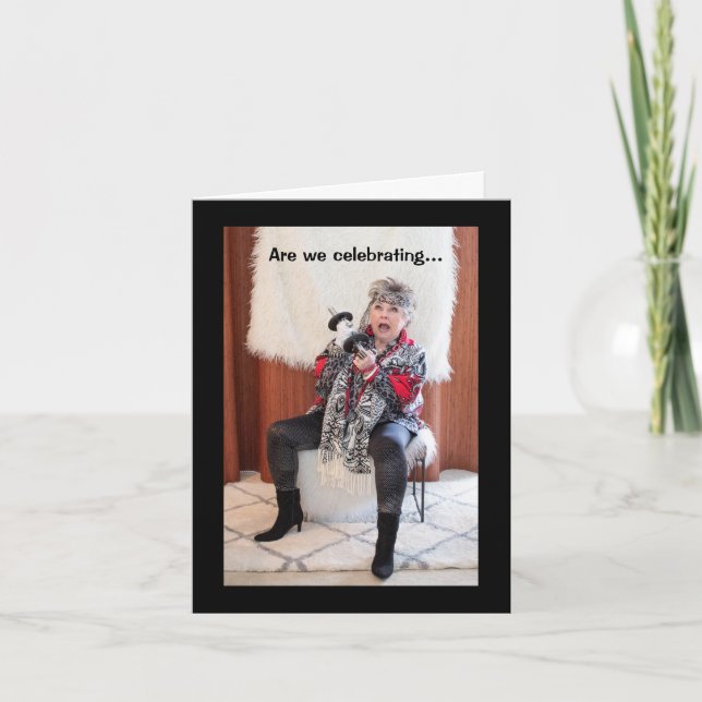 Are we Celebrating the new or Surviving the New Yr Card (Front)