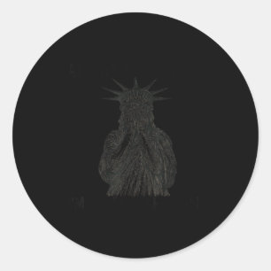 Are We Great Yet Cause I Just Feel Embarred Anti T Classic Round Sticker