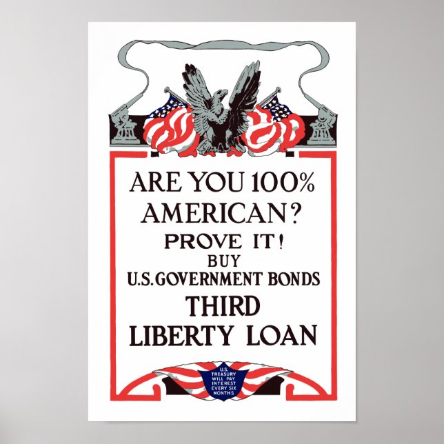Are you 100% American? Buy Bonds Poster (Front)