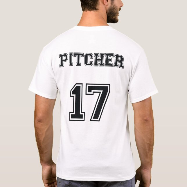 ARE YOU A CATCHER OR A PITCHER T-Shirt (Back)