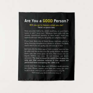 Are You a Good Person? Christian Faith Full Gospel Tapestry